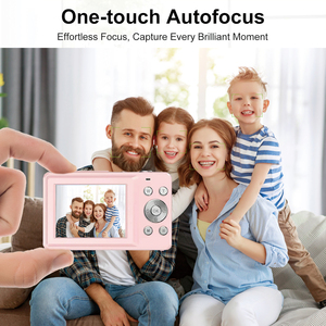 ポータブルデジタルカメラコンパクトデュアルスクリーン防振デジタルレトロビデオカメラ - Product Image 4