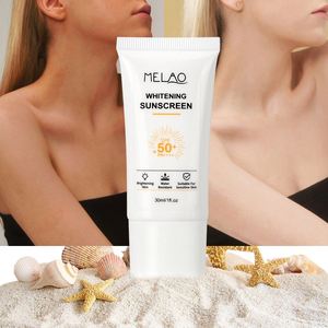 OEM/ODM MELAO organik Spf <span class=keywords><strong>50</strong></span> güneşlik losyon olmayan yağlı Vegan geniş spektrum nemlendirici Uva/uvb yüz güneş koruyucu krem