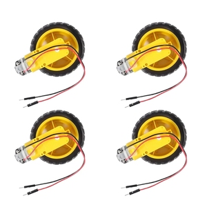 TT Motor Getriebe motor Doppel welle 200 U/min Übersetzungs verhältnis 1:48 Motor mit Reifenrad-Kit für Arduino DIY Smart Car Robot - Product Image 6
