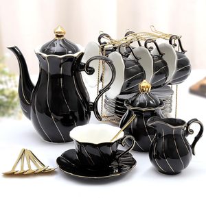 一套陶瓷茶，15盎司带浸泡器和杯具的茶壶，女性茶具 - Product Image 3