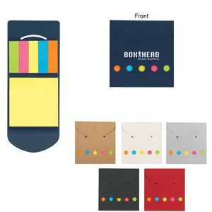 Notas adhesivas de impresión personalizadas de nuevo diseño para la escuela Portapapeles adhesivos negros con cubierta de sobre - Product Image 3