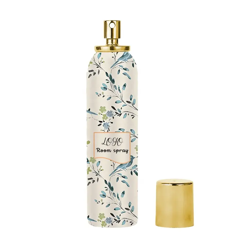 Parfum wangi badan kustom merek pribadi 50ml semprotan ruangan Aroma alami deodoran pewangi rumah organik