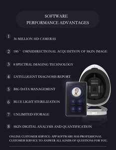 Fast Shipping <strong>Eight</strong>-spectrams <strong>Imaging</strong> Skin Analyzer Machine Facial Skin Care Tester Scanner 3D Skin Analyzer Factory Price - Product Image 3