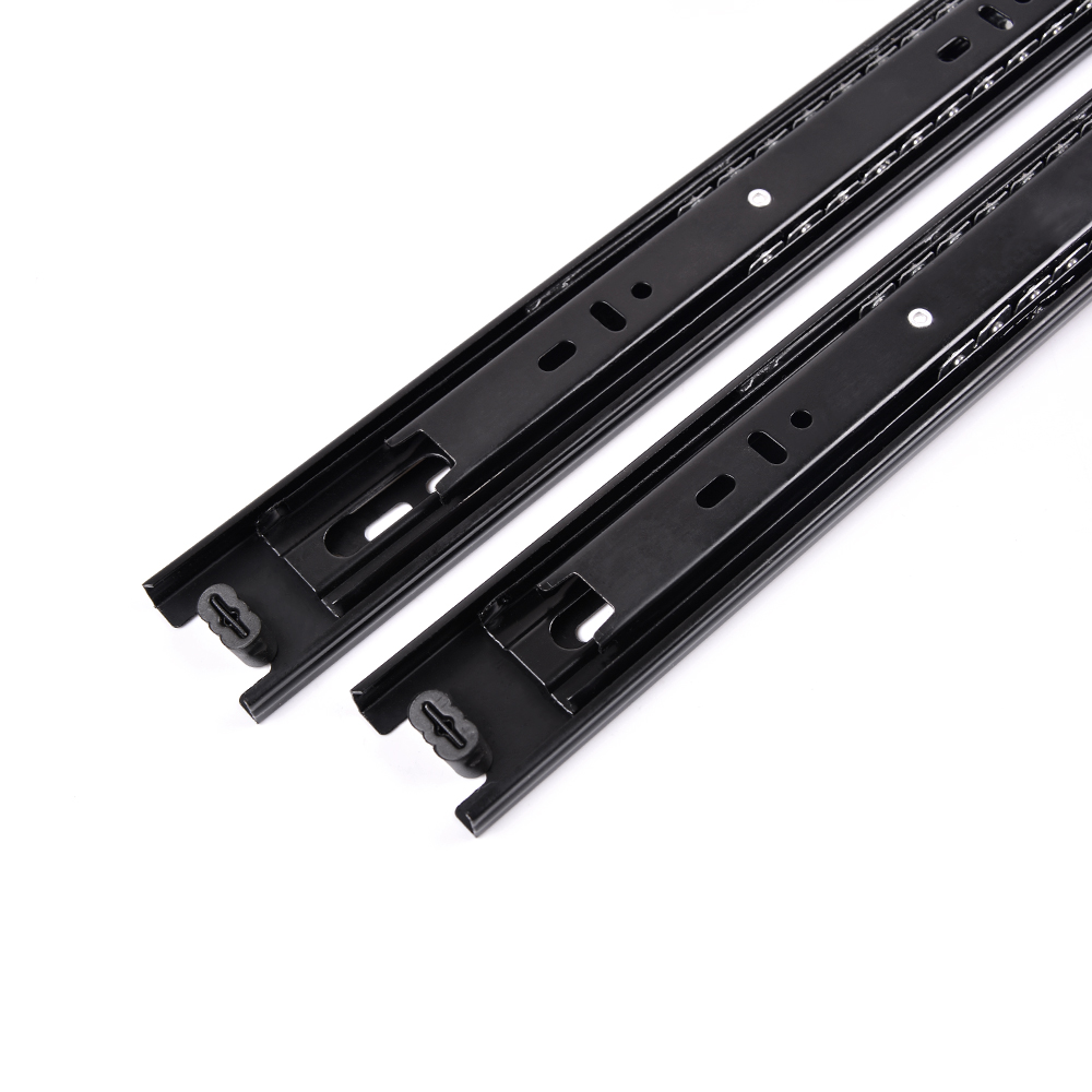 Factory price full extension telescopic channel drawer roller slide powder coated