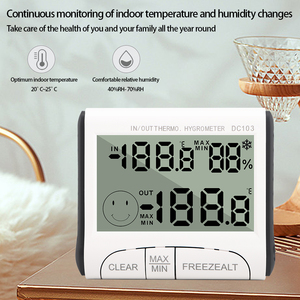 Max/Min Temp <strong>Memory</strong> <strong>Function</strong> Digital Household <strong>Thermometer</strong> Hygrometer Indoor Outdoor Weather Station Temperature Humidity Meter - Product Image 5
