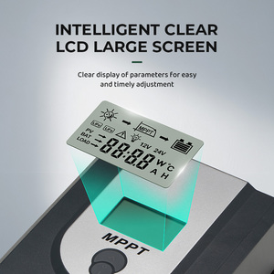 GT Display solare Lcd Dc a Dc 12V 24V pannello solare sistema di caricabatterie off Grid MPPT solare regolatore di carica per il sistema di batterie solari - Product Image 6