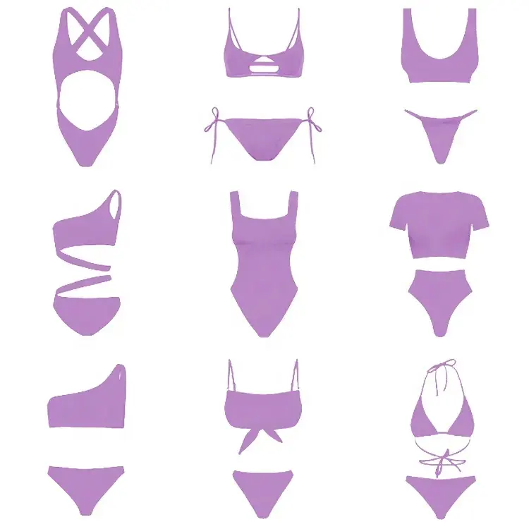 Costume da bagno donna personalizzato all'ingrosso 2024 personalizzato costume da bagno triangolo di lusso da donna Bikini set costume da bagno