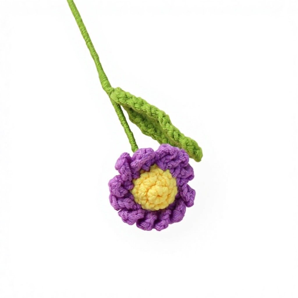 Bouquet di margherite finito - viola