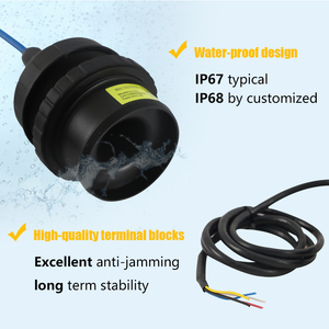 RS485 4 ~ 20mA 0 ~ 5V Ultrasónico Agua Líquido Distancia Nivel Sensor Transmisor Precio de fábrica - Product Image 5