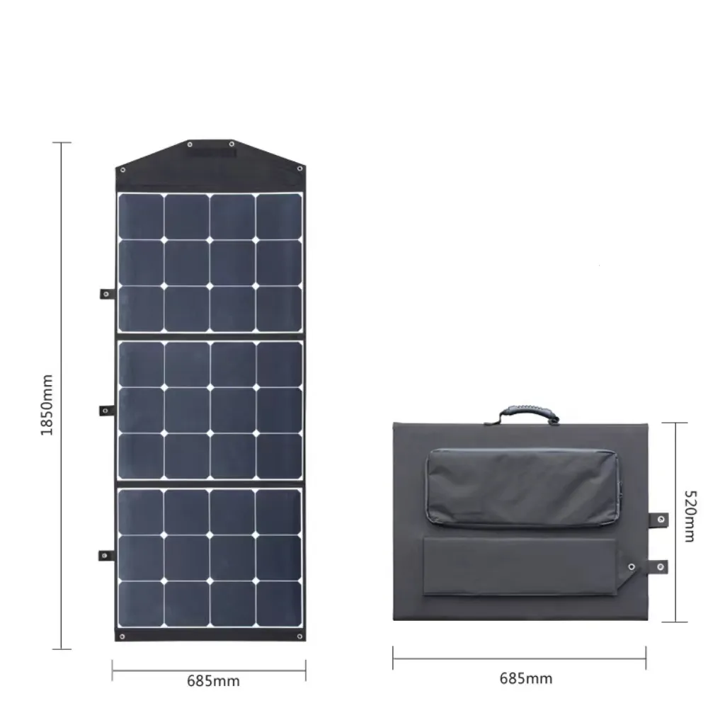 Painel dobrável da loja de energia solar portátil, nova energia solar com bateria