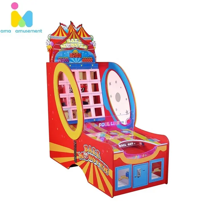 Bola de rempição de bilhete interno popular, brinquedo de máquina de jogo de lojas de monstro, para crianças