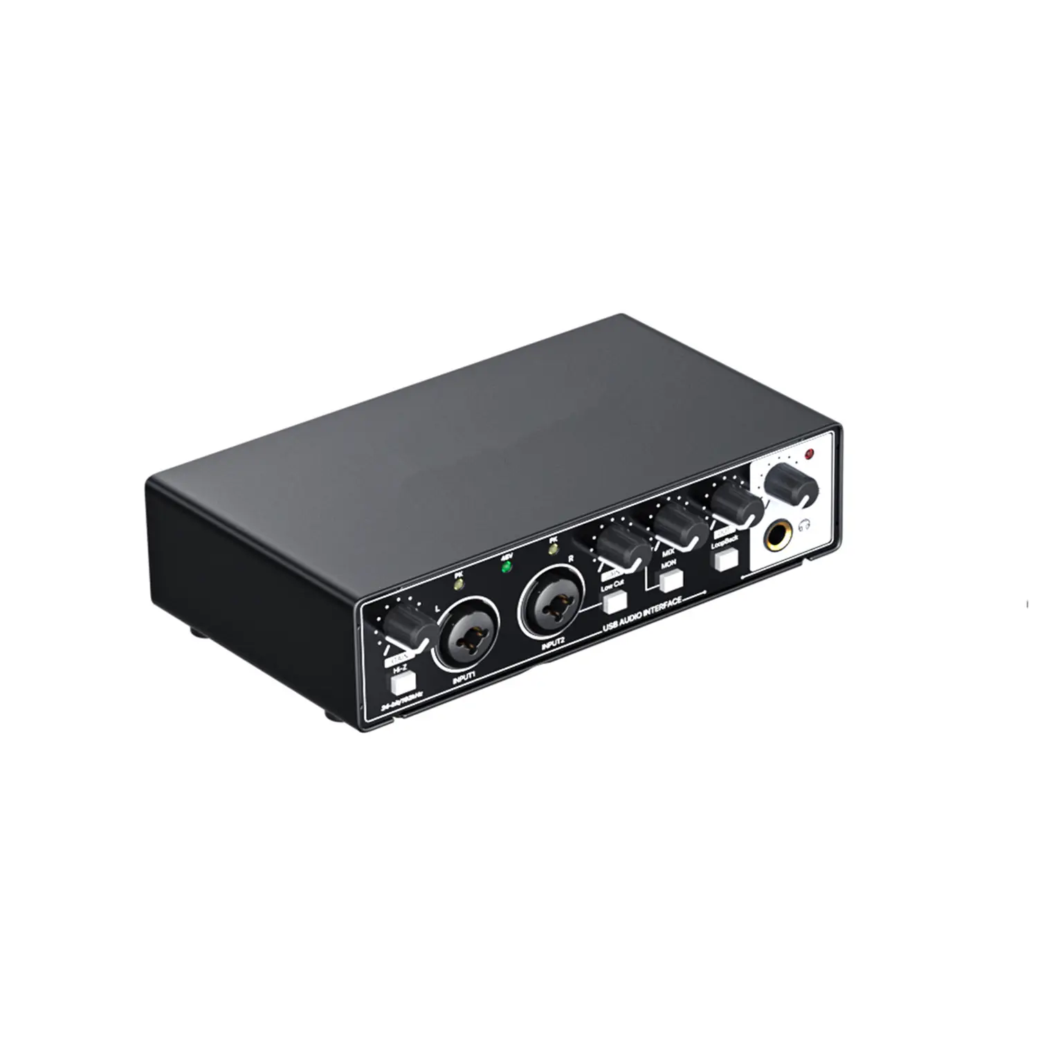 Factory OEM professionale Soundcard Studio USB interfaccia Audio 2 in 2 out USB Mixer Audio Podcast scheda Audio per Studio di registrazione