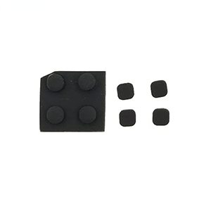 新しい3DSXLコンソール用NSlikeyネジ穴プラグフロントバックネジラバーフィートカバープラグ