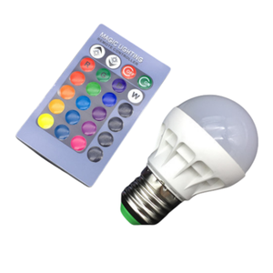 มินิขนาด RGB เปลี่ยนสีด้วยฟังก์ชันหน่วยความจํา A45 E27 ฐาน AC120V AC220V 3W RGBW หลอดไฟ LED - Product Image 4
