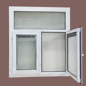 最新北米デザイングリルPVCスライディングウィンドウUPVCプラスチックスライディングガラス窓 - Product Image 4