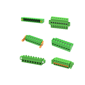 Mini 5,08mm Paso Plástico Verde Estañado Entrada lateral Conector de cable electrónico PCB Bloque de terminales enchufable
