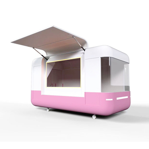 Auto da pranzo elettrica a quattro ruote Mobile di vendita per Barbecue con filo fritto per tè al latte Snack auto