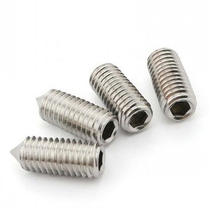 #2-56 #4-40 #6-32 #8-32 #10-24 SS304无头头杯点六角套筒平头紧定螺钉 - Product Image 6