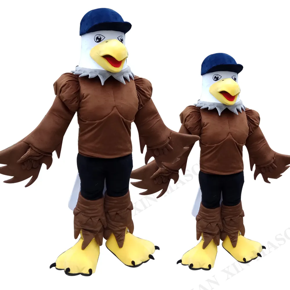 Déguisement de noël Halloween Performance tenues fourrure en peluche adultes Cosplay Costume aigle Animal dessin animé mascotte Costume