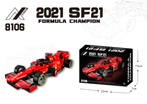 レースカービルディングセットMOCビルディングブロック車クールコレクションモデル車キットおもちゃクリスマスプレゼントプレゼント