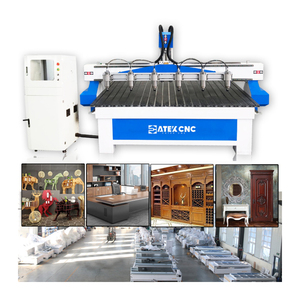 Multi Spindle <strong>CNC</strong> <strong>Router</strong> Machine Wood Furniture <strong>CNC</strong> Carving Machine Double Head <strong>CNC</strong> <strong>Router</strong> 2030 <strong>4</strong> <strong>Axis</strong> for Wood Column Milling - Product Image 1