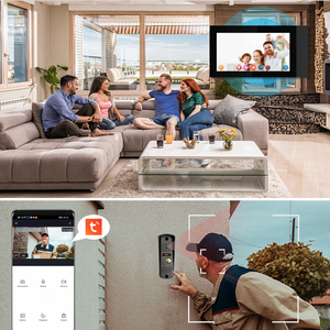 2024 nueva tendencia HD 2MP WIFI sistema de intercomunicación de vídeo inteligente con cámara de Control de acceso de desbloqueo múltiple Tuya Interphone para seguridad - Product Image 5