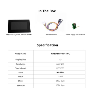 Nextion 7 Zoll LCD-Display 800 * 480 Nextion HMI Resistiver Touchscreen NX8048K070-011C Modul nextion-Display