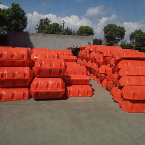 Boya de tubería de plástico de barrera flotante de canal LLDPE duradera 600*1100mm flotadores de tubería de dragado flotante - Product Image 6