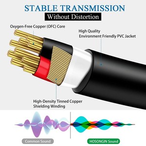 Cable de Audio USB C a RCA tipo C a 2RCA Y RCA divisor macho Jack adaptador de enchufe altavoz estéreo auxiliar de coche cable amplificador - Product Image 3