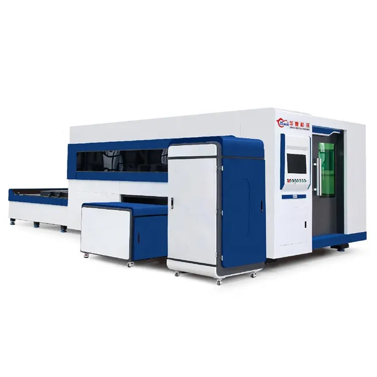HUAXIA Brand Easy To Operate Metal Steel CNC Fiber Laser Cutting Machine With Raycus IPG For Metal Cutting