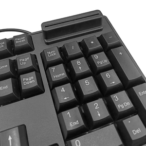 104 Keys <strong>USB</strong> Interface Multi-language Standard Wired Office with Smart Card ReaderKeyboard - Product Image 3