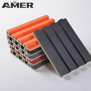 Amer prezzo di fabbrica costruzione facciata rivestimento profilo Wpc parete esterna pannello rivestimento parete parete decorazione rivestimento composito - Product Image 2