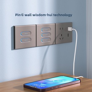 Xiaozhi Smart Switch Factory Direct Voice Remote <strong>Control</strong> Supports Dual Multi-<strong>Control</strong> Single Zero Fire OLED Zigbee Android Bar