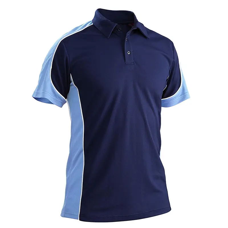 Personalizado nuevo diseño de combinación de colores Polo camiseta de los hombres de algodón de Golf hombres Polo camiseta con Logo