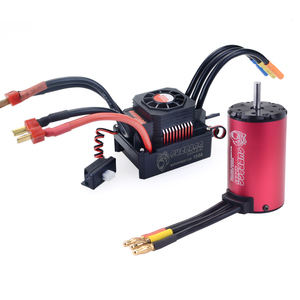150 amp sensörsüz fırçasız su geçirmez ESC w / 4068 2650kv 2050kv bldc motor combo için rc 1 / 8 ölçekli araba paletli - Product Image 1