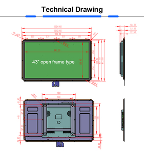 Open frame Full HD 1080p 43 Zoll Open Frame Android Wifi LCD Digital Sign Advertising Player 43 Zoll - Product Image 6