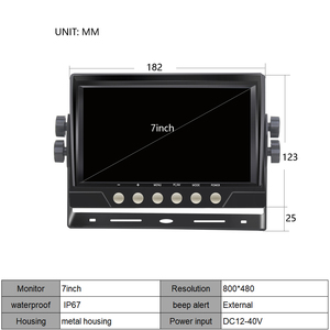 PS-7010 Universal Heavy Duty Anti-collision radar System with <strong>LCD</strong> Monitor <strong>Display</strong>, 0.3-5M Detection Range - Product Image 6