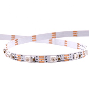 Tira Flexible de luces led digital arduino 3535, direccionable, smd3535, rgb, 5mm de ancho, 60led/m, 4m, negro