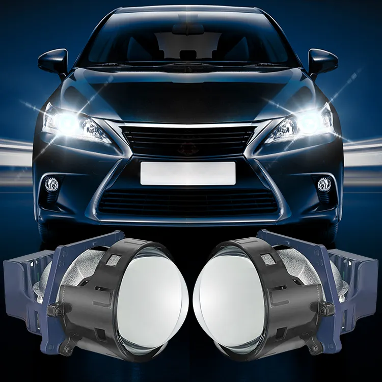 Car Projector 3.0 Inch Bi Led Headlight Universal H7 Hb3 H4 Automotive Motorcycle Light Modified Bi Led Projector Lens