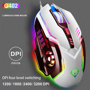 Commercio all'ingrosso mouse da gioco con cavo luminoso eSport mouse meccanico accessori per computer macro programmazione mouse a sei tasti - Product Image 6