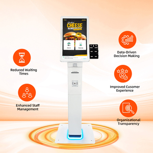 Floor-standing 23.6'' Curved Touch <strong>Display</strong> Payment Kiosk With Qr Scanner Receipt Printer Nfc Card Reader <strong>Queue</strong> <strong>System</strong> Kiosk - Product Image 5