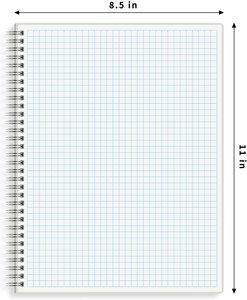 Cuaderno de Color blanco con cuadrículas y cuadrículas, grande, personalizado, ideal para el hogar, escuela, oficina y negocios - Product Image 2