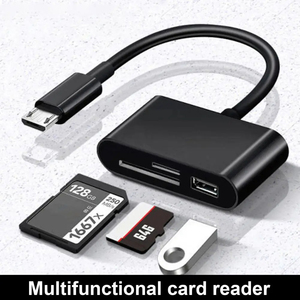 读卡器3合1全多USB 2.0/Type-C u盘tf卡读卡器手机摄像头OTG适配器 - Product Image 5