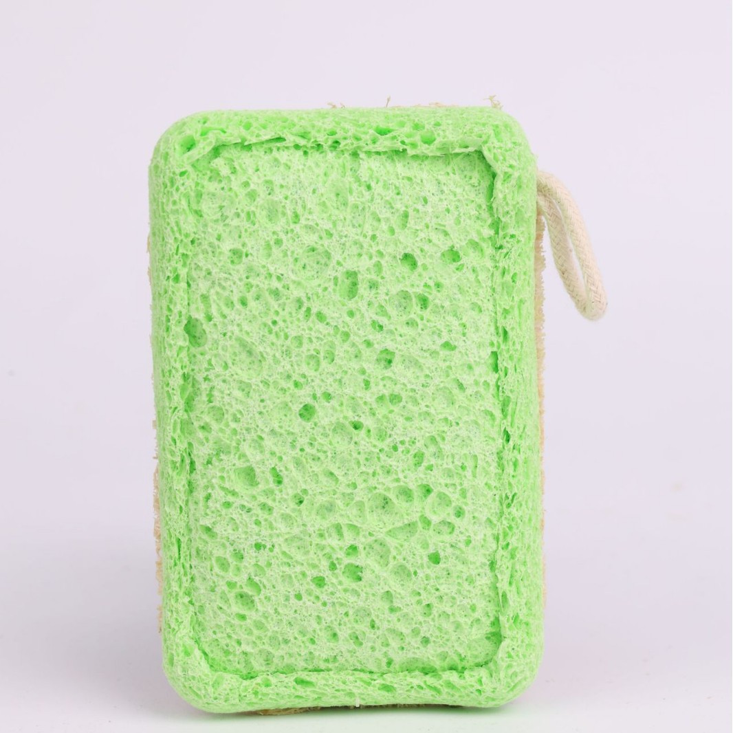 7*11 Wood Pulp Cotton Sponge (Green)