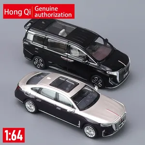 1/64 HongQi合金レーシングカーモデルダイキャストメタル車プルバックサウンドとライトメタルカーモデル子供用おもちゃ - Product Image 5