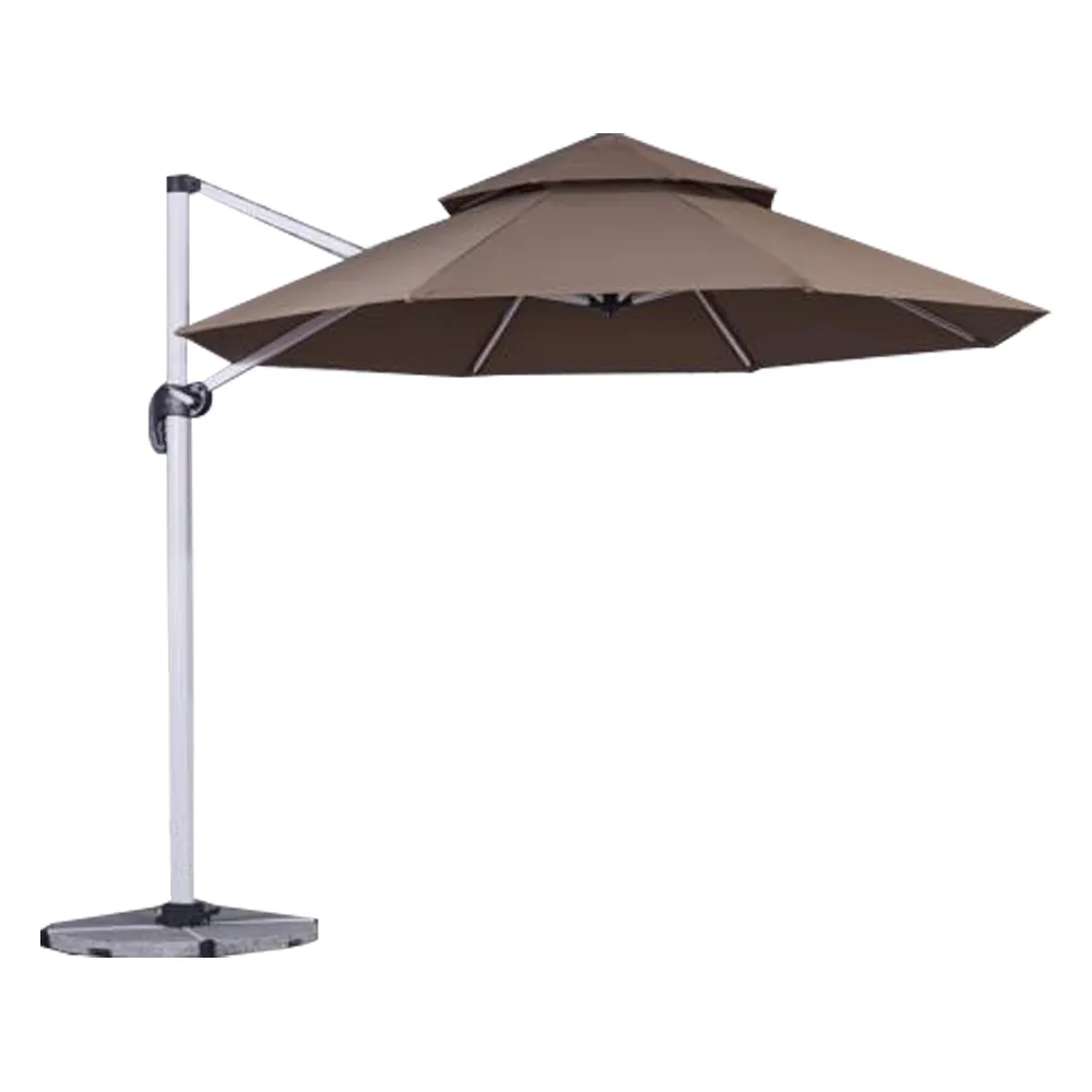 Thương Mại Heavy Duty Nhà Hàng Cafe Hotel Garden Sunbrella 4X4 Lớn Ngoài Trời Umbrella Patio Kích Thước Lớn