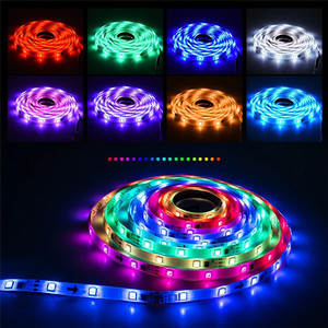 Адресуемая светодиодная Rgb лента WS2812B WS2812 WS2811, 60 светодиодов/м, 12 В, цифровая программируемая Светодиодная лента 5050 5 м с умным пикселем - Product Image 3