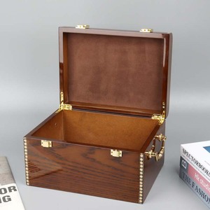 Sundo nhà máy bán buôn lớn bằng gỗ lưu trữ Hộp Tùy chỉnh Pet Quan Tài hộp gỗ xì gà thuốc lá bao bì hộp gỗ - Product Image 1