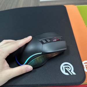 Mouse da Gaming con cavo 7D nero personalizzato con Logo ODM Mouse da gioco con luci colorate RGB