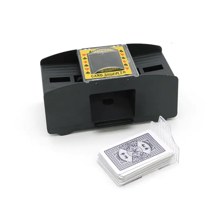 Hot Sales 2 Deck Kunststoff Automatische Karte Shuffler Maschine Spielkarte Shuffler